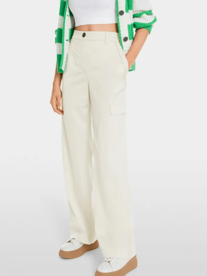 marc_cain_sports_womens_w_6.webp Marc Cain Sports Trousers | Luxury Gifts^Women's WIGAN Puddle Trousers In Stone YS 81.16 W31 C