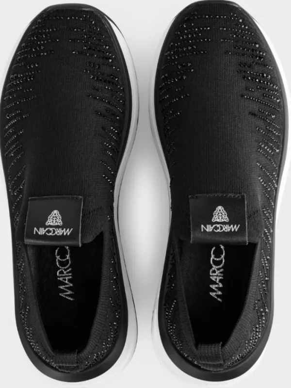 Marc Cain Footwear | Footwear^Trainers In Black With Glitter Applique WB SH.02 M01 COL 900