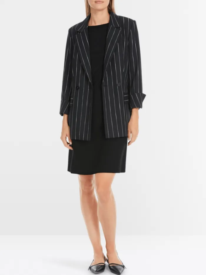 marc_cain_womens_elegant__5.webp Marc Cain Additions Dresses | Gifts Under £250^Marc Cain Women's Elegant A Line Dress In Black YA 21.02 J24 Col 900
