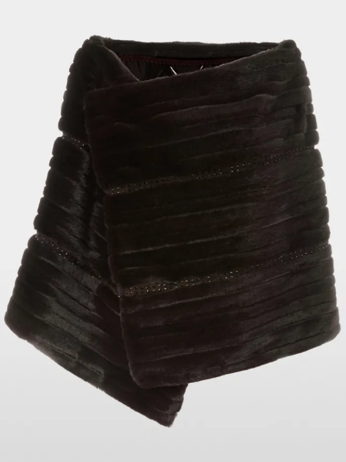 marc_cain_womens_glam_fau_0.webp Marc Cain Glam Coats And Jackets | Party Wear^Marc Cain Women's Glam Faux Fur Stole XG B3.01 W15 COL 696
