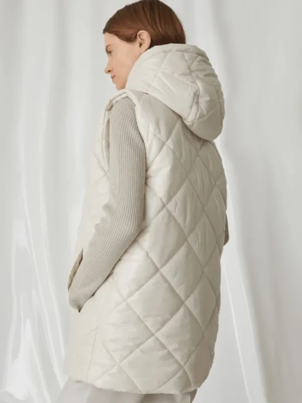 Marella Coats And Jackets | Luxury Gifts^MIDAS Women's Reversible Quilted Gilet In Wool White 242329602