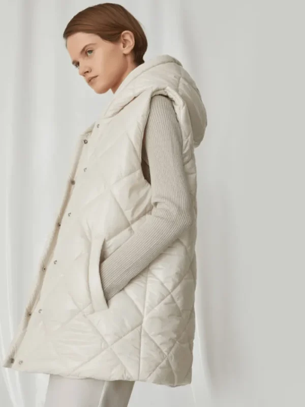 Marella Coats And Jackets | Luxury Gifts^MIDAS Women's Reversible Quilted Gilet In Wool White 242329602