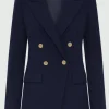 Marella Coats And Jackets | Gifts Under £250^NOTION Double Breasted Blazer In Navy 24130411112 Col 003