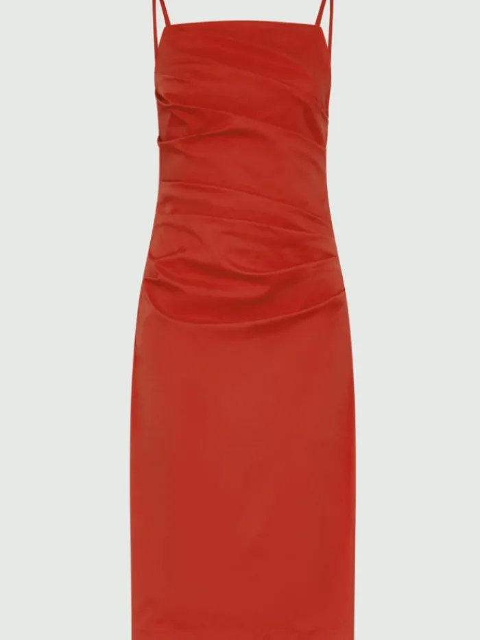 marella_roxs_slim_fit_mid_0.webp Marella Dresses | Party Wear^ROXS Slim Fit Midi Dress In Red 24132213822 Col 002