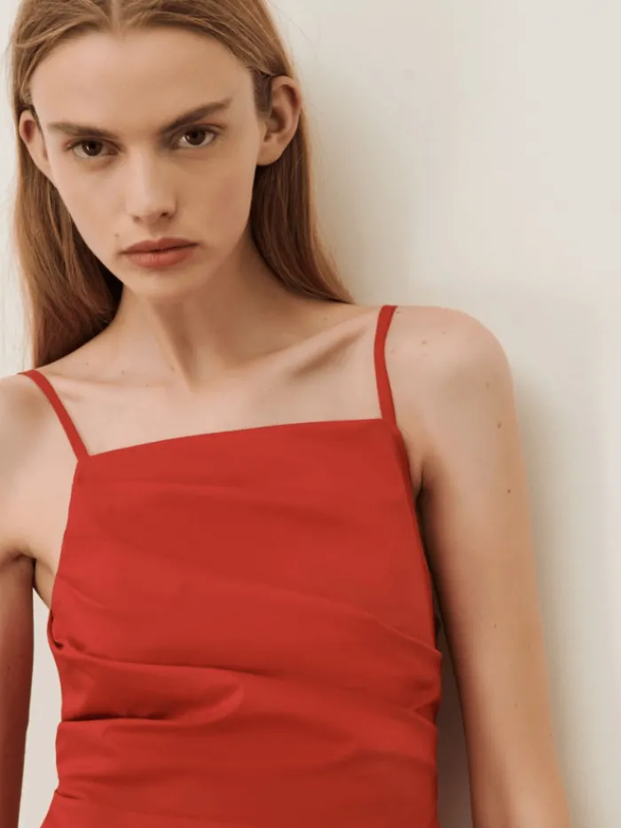 marella_roxs_slim_fit_mid_4.webp Marella Dresses | Party Wear^ROXS Slim Fit Midi Dress In Red 24132213822 Col 002
