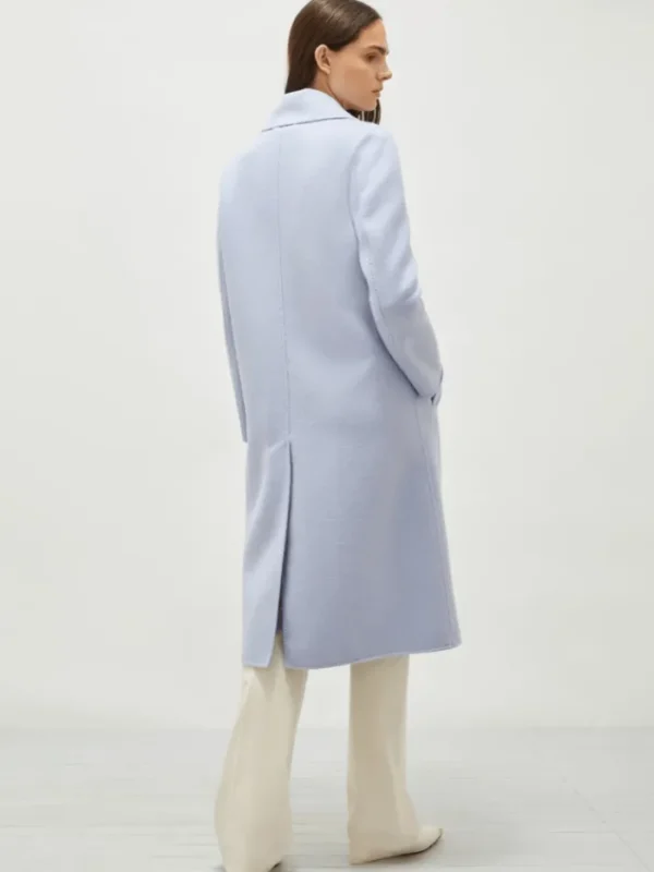 Marella Coats And Jackets | Luxury Gifts^Women's ALIBI Double Breasted Wool Blend Coat In Light Blue 25
