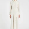 Marella Dresses | Luxury Gifts^Women's IORGO Midi Shirt Dress In Wool White 25132210732 Col 0