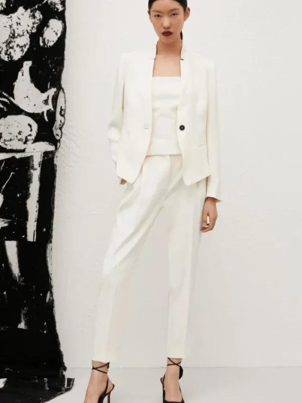 Marella Coats And Jackets | Gifts Under £250^Women's MIRANDA Stand-Up Collar Blazer In Wool White 251304103