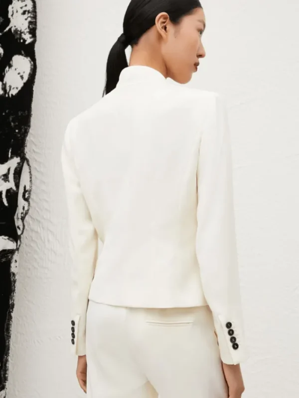 Marella Coats And Jackets | Gifts Under £250^Women's MIRANDA Stand-Up Collar Blazer In Wool White 251304103