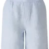 Oui Shorts | Gifts Under £100^Bermuda 100% Linen Shorts In Kentucky Blue 87588 Col 5082