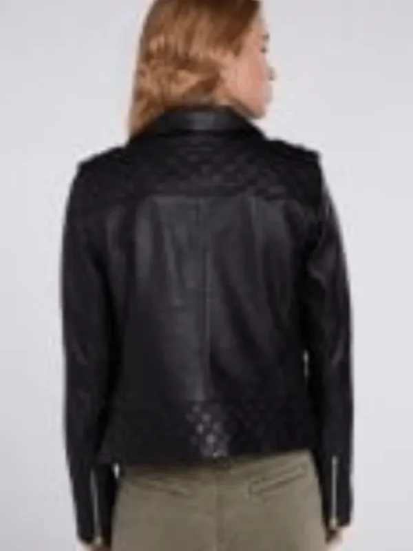Oui Coats And Jackets | Gifts Under £250^Black Leather Biker Jacket 76138 9990