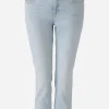 Oui Gifts Under £100^Cropped Mid Waist Jeans In Light Blue 87534 Col 5300