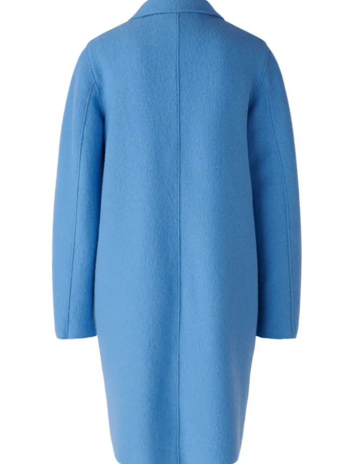 oui_mayson_womens_coat_bo_1.webp Oui Coats And Jackets | Luxury Gifts^Mayson Women's Coat Boiled Pure New Wool in Cornflower 79918 Col 5