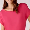 Oui Sweatshirts And T-Shirts | Tops^Pink Round Necked Top 79015 3420