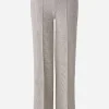 Oui Trousers | Gifts Under £250^Women's Cotton Jersey Houndstooth Trousers 88767 Col 0871