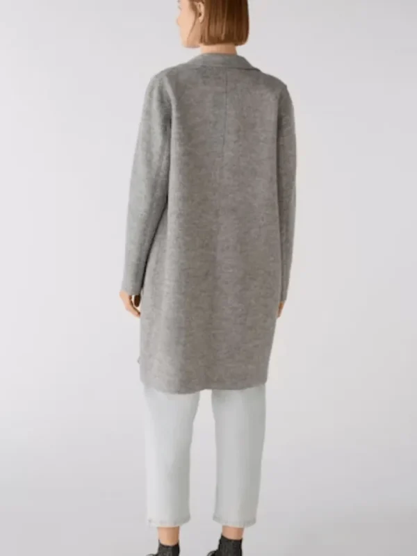 Oui Coats And Jackets | Gifts Under £250^Women's Mayson Coat Boiled Wool - Pure New Wool in Grey 79918 9507