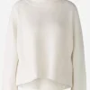 Oui Knitwear | Gifts Under £250^Women's Off White Jumper In Viscose Blend 89173 Col 1021
