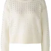 Oui Knitwear | Gifts Under £250^Women's Round Neck Jumper With Glittering Stones 91117 Col 1042