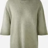 Oui Knitwear | Gifts Under £250^Women's Round Neck Jumper In Dusty Olive 91119 Col 6814