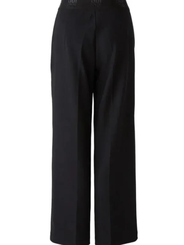Oui Trousers | Gifts Under £250^Women's Wide Leg Black Trousers 90598 Col 9990