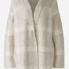 Oui Coats And Jackets | Luxury Gifts^Women's Wool Blend Knitted Checked Coat 88938 Col 0811