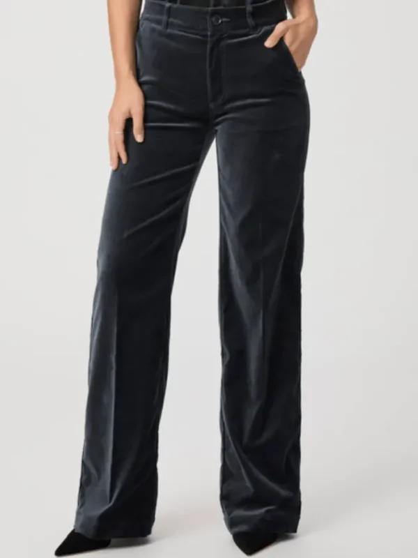 Paige Party Wear | Trousers^SASHA Blue Velvet Wide Leg Trousers 7165J27-B849