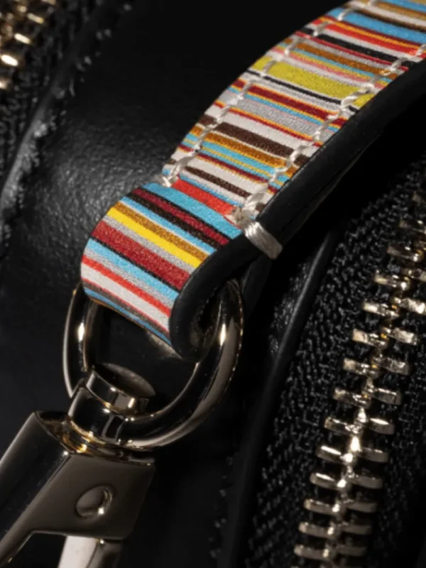 Paul Smith Bags^Black Leather Signature Stripe Camera Bag W1A-7563-LSIGIN.7