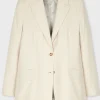 Paul Smith Coats And Jackets | Luxury Gifts^Women's Cream Pinstripe Two-Button Blazer W2R-247J-P31282 C