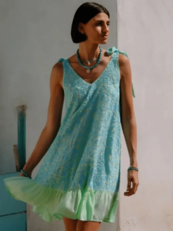 Pranella Dresses | Beachwear^Women's ARUBA Mint And Aqua Sleeveless Dress