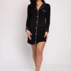 Pretty You London Gifts Under £50^T Bamboo Collection Black Nightshirt