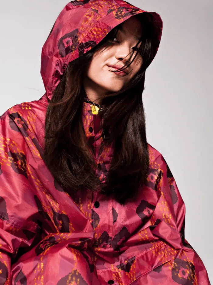 rainkiss_ikat_rain_poncho_1.webp Rain Kiss Coats And Jackets | Ponchos And Wraps^RainKiss Ikat Rain Poncho