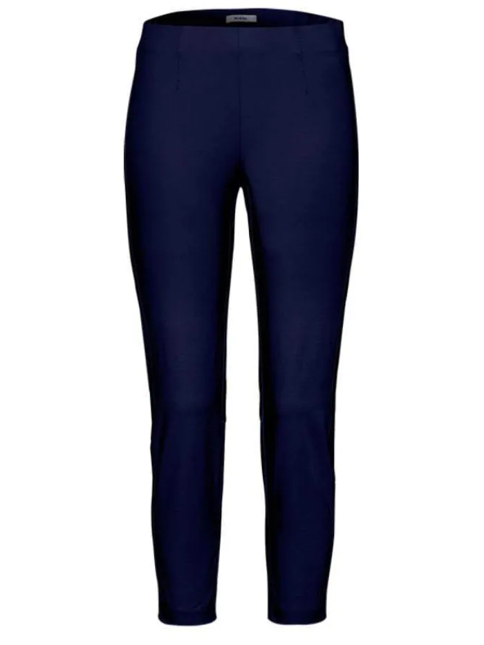riani_deep_blue_cropped_p_0.webp Riani Trousers | Gifts Under £250^Deep Blue Cropped Pull On Trouser 393275 2162 Col 421