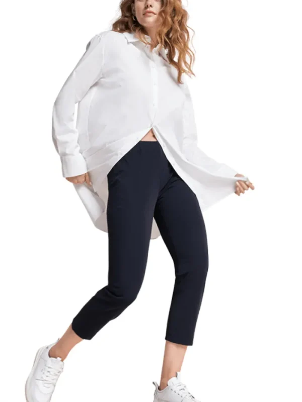 Riani Trousers | Gifts Under £250^Deep Blue Cropped Pull On Trouser 393275 2162 Col 421