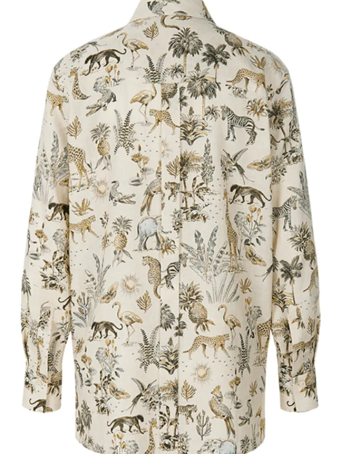 riani_safarino_printed_bl_2.webp Riani Tops | Gifts Under £250^Safarino Printed Blouse 445760 4257 Col 862