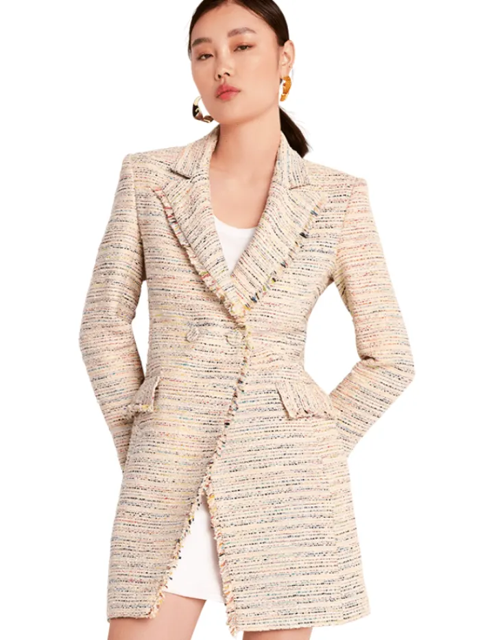 riani_sandy_tweed_short_c_1.webp Riani Coats And Jackets | Gifts Under £250^Sandy Tweed Short Coat 441850 4247 Col 862