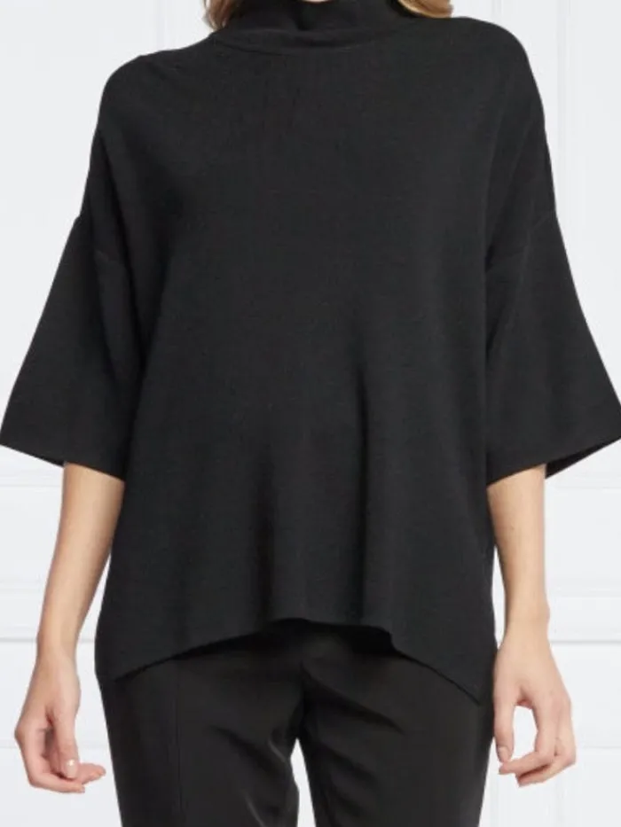 riani_t_turtle_neck_black_0.webp Riani Knitwear | Ponchos And Wraps^T Turtle Neck Black Jumper 237060-7845 999