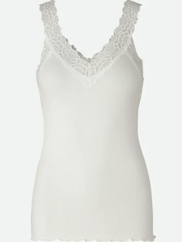 Rosemunde Tops | Gifts Under £50^Women's RWBernadine Organic Cotton Ivory Top With Lace 4831