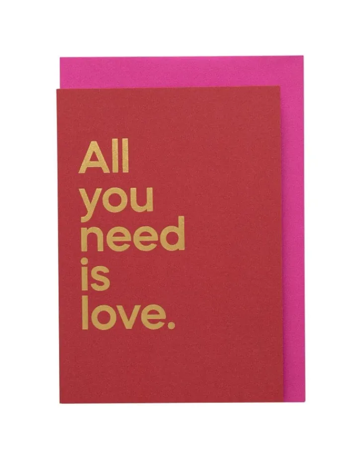 say_it_with_songs_t_all_y_0-2.webp SAY IT WITH SONGS Gift Sale | Cards And Printed Frames^T 'All You Need Is Love’ by The Beatles Greeting Car