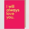 SAY IT WITH SONGS Gift Sale | Cards And Printed Frames^T 'I will always love you' by Whitney Houston Greeti