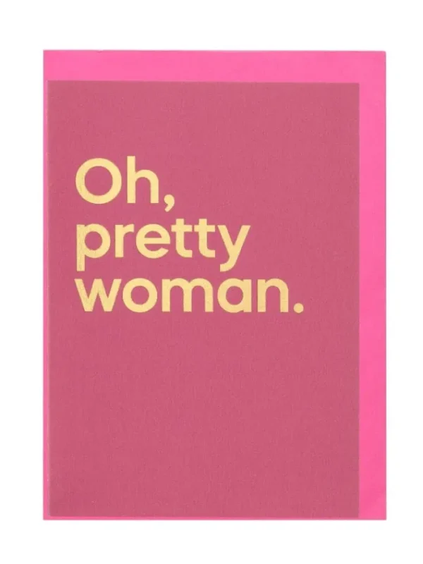 SAY IT WITH SONGS Gift Sale | Cards And Printed Frames^T 'Oh Pretty Woman’ by Roy Orbison Greeting Card