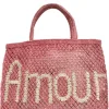 The Jacksons Beachwear | Bucket And Hobo Bags^London AMOUR Berry Jute Bag