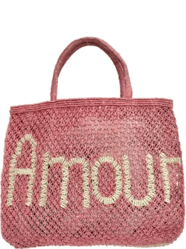The Jacksons Beachwear | Bucket And Hobo Bags^London AMOUR Berry Jute Bag