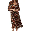 Traffic People Dresses | Gifts Under £50^Aurora Black Floral Printed Dress FFS11868001