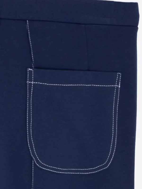 Vilagallo Trousers | Gifts Under £250^Women's BETTINA Wide Leg Cropped Trousers In Navy 32212