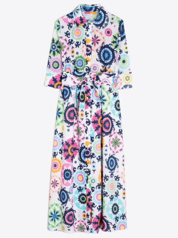 Vilagallo Dresses | Gifts Under £250^Women's BRENDA SUZANI Multicolour Voile Shirt Dress 32371