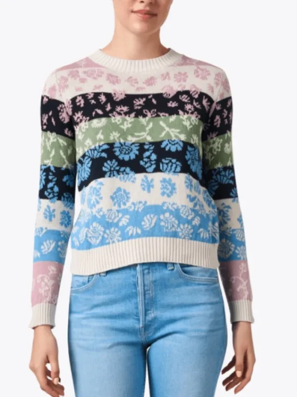 Weekend By Max Mara Knitwear | Gifts Under £100^FLERES Multi Floral Stripe Sweater 2415361191600 C