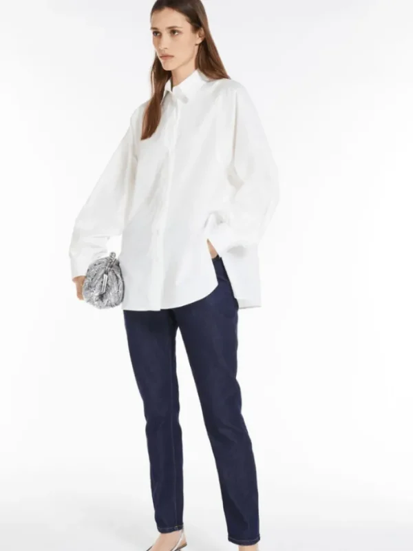 Weekend By Max Mara Tops | Gifts Under £250^FUFY White 001 Cotton Shirt 2415111051600 Col 001