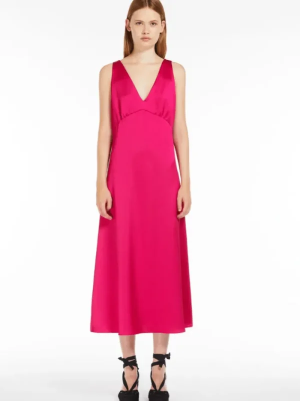Weekend By Max Mara Dresses | Gifts Under £250^GAMBERO Fluid Satin Dress In Fuchsia 2415231012600