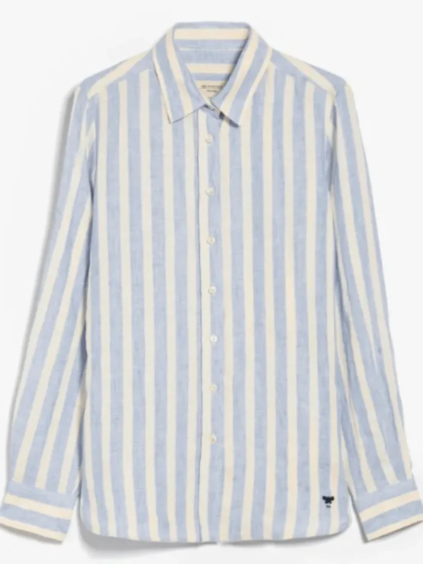 Weekend By Max Mara Tops | Gifts Under £250^LARI Striped Linen Canvas Shirt 2415111022 Col 001
