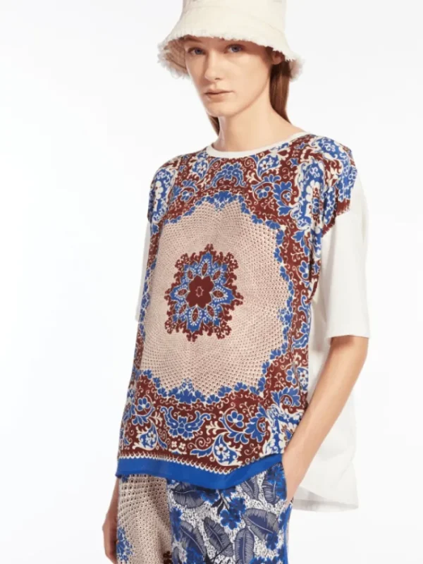 Weekend By Max Mara Tops | T-Shirts^MALAGA Jersey And Crepe T Shirt 24159411026 Col 00